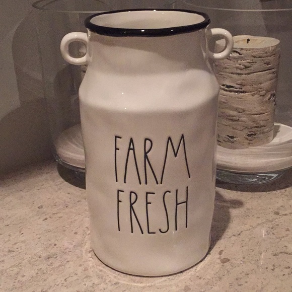 LAST ONE:  Rae Dunn “Farm Fresh” ceramic vase. - Picture 3 of 7